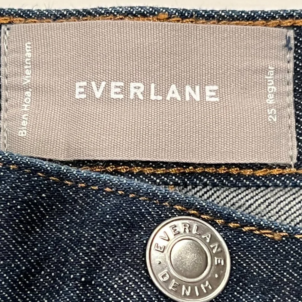 Everlane High Rise Skinny Leg Jeans, Dark Wash, 25